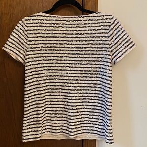 Black & White sequined JCrew Top